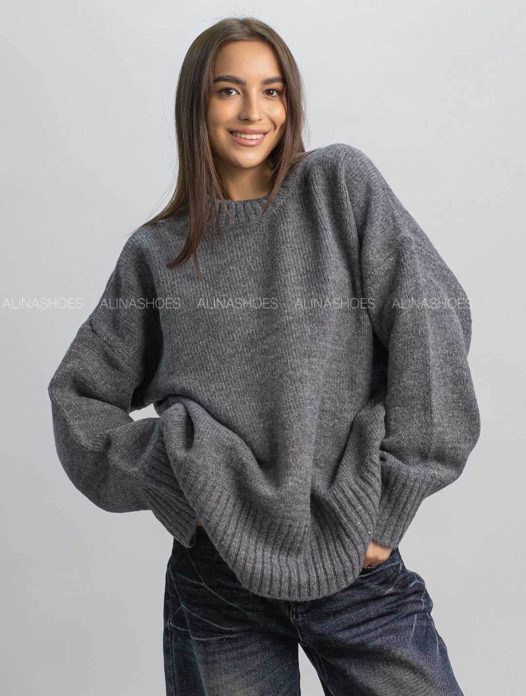 Джемпер alinashoes графит купить,NaN