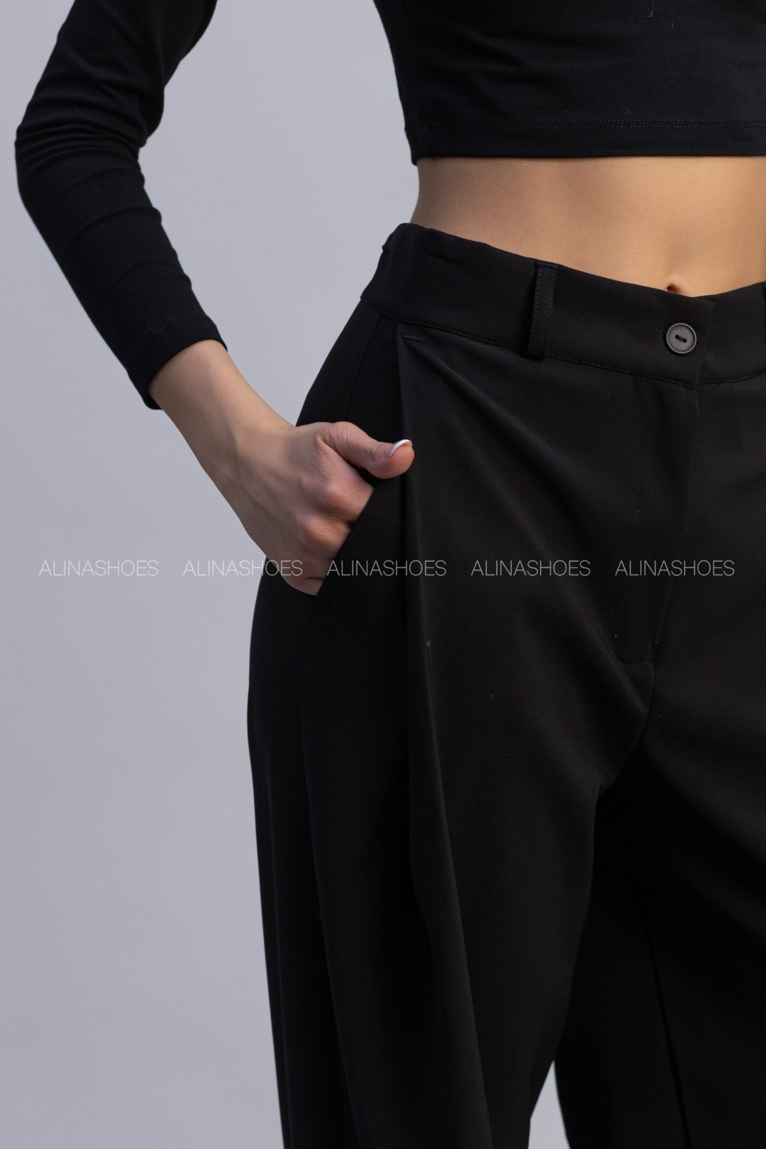 Повседневные брюки alinashoes черный купить,NaN