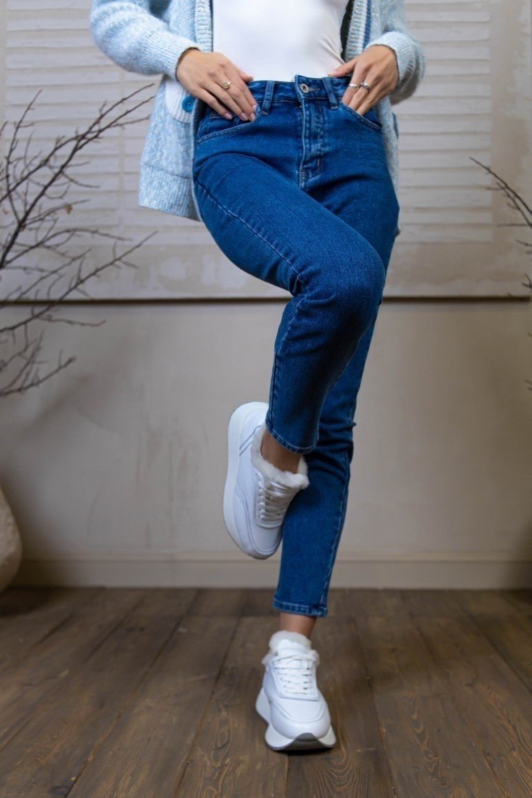 Джинсы зауженные alinashoes синий купить,NaN