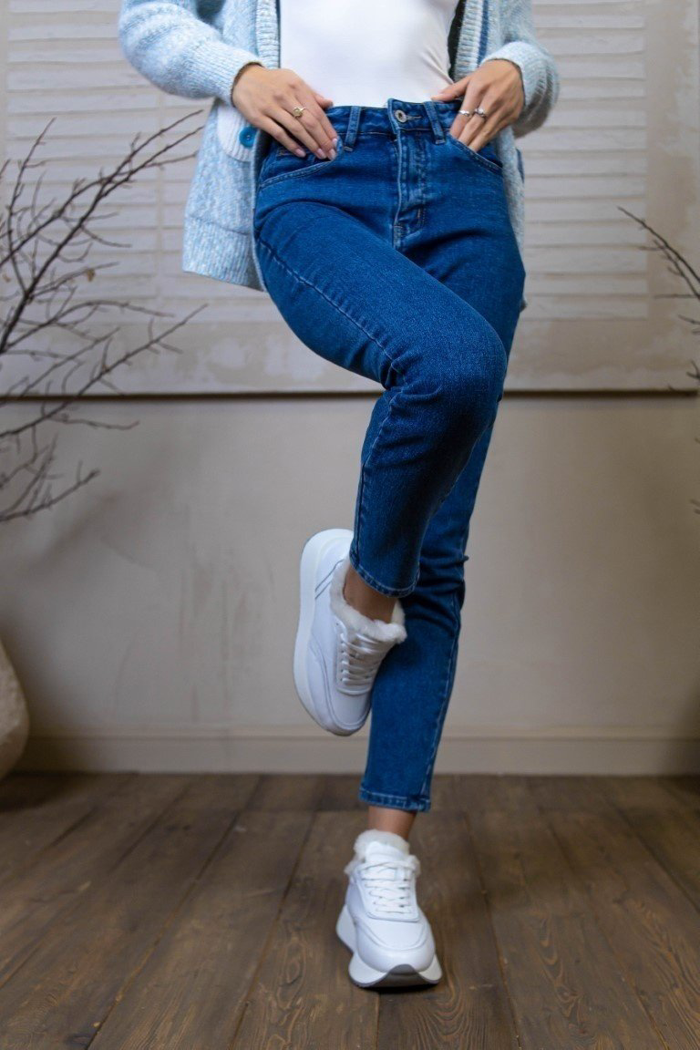 Джинсы зауженные alinashoes синий купить,NaN