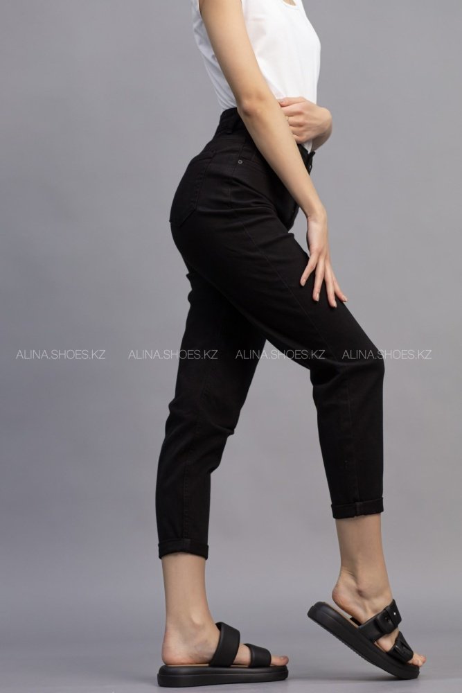 Джинсы джинсы-мом alinashoes черный купить,NaN