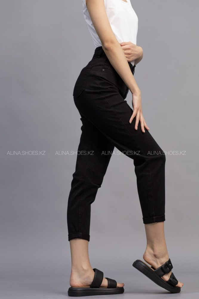 Джинсы джинсы-мом alinashoes черный купить,NaN
