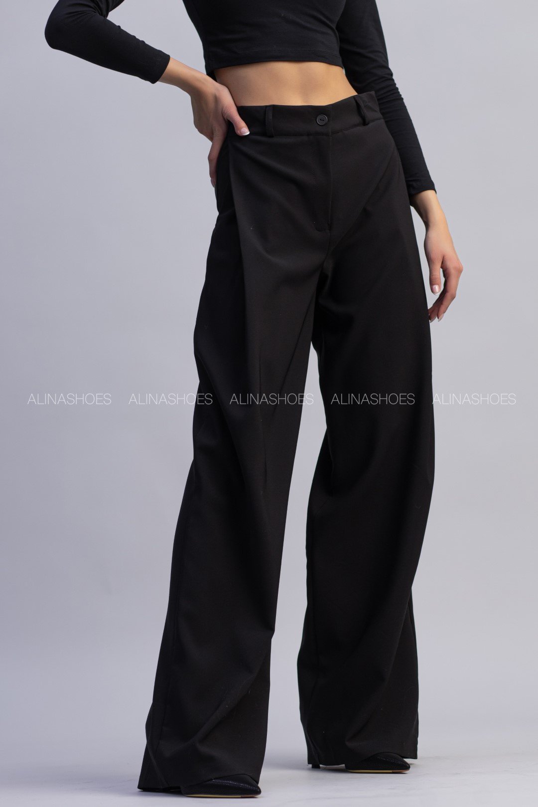 Повседневные брюки alinashoes черный купить,NaN