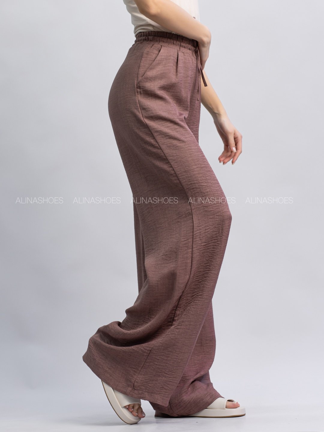 Повседневные брюки alinashoes коричневый купить,NaN