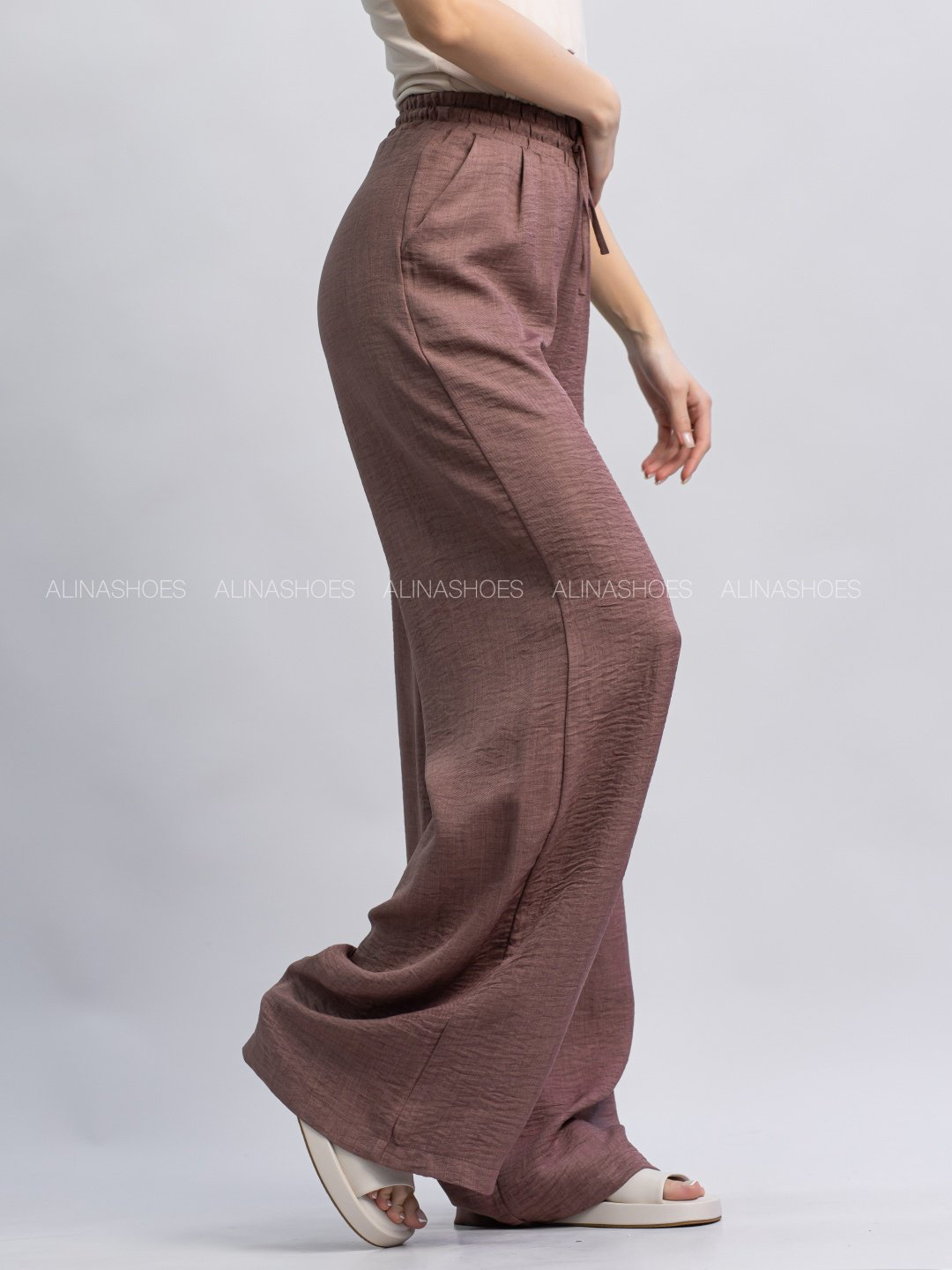 Повседневные брюки alinashoes коричневый купить,NaN