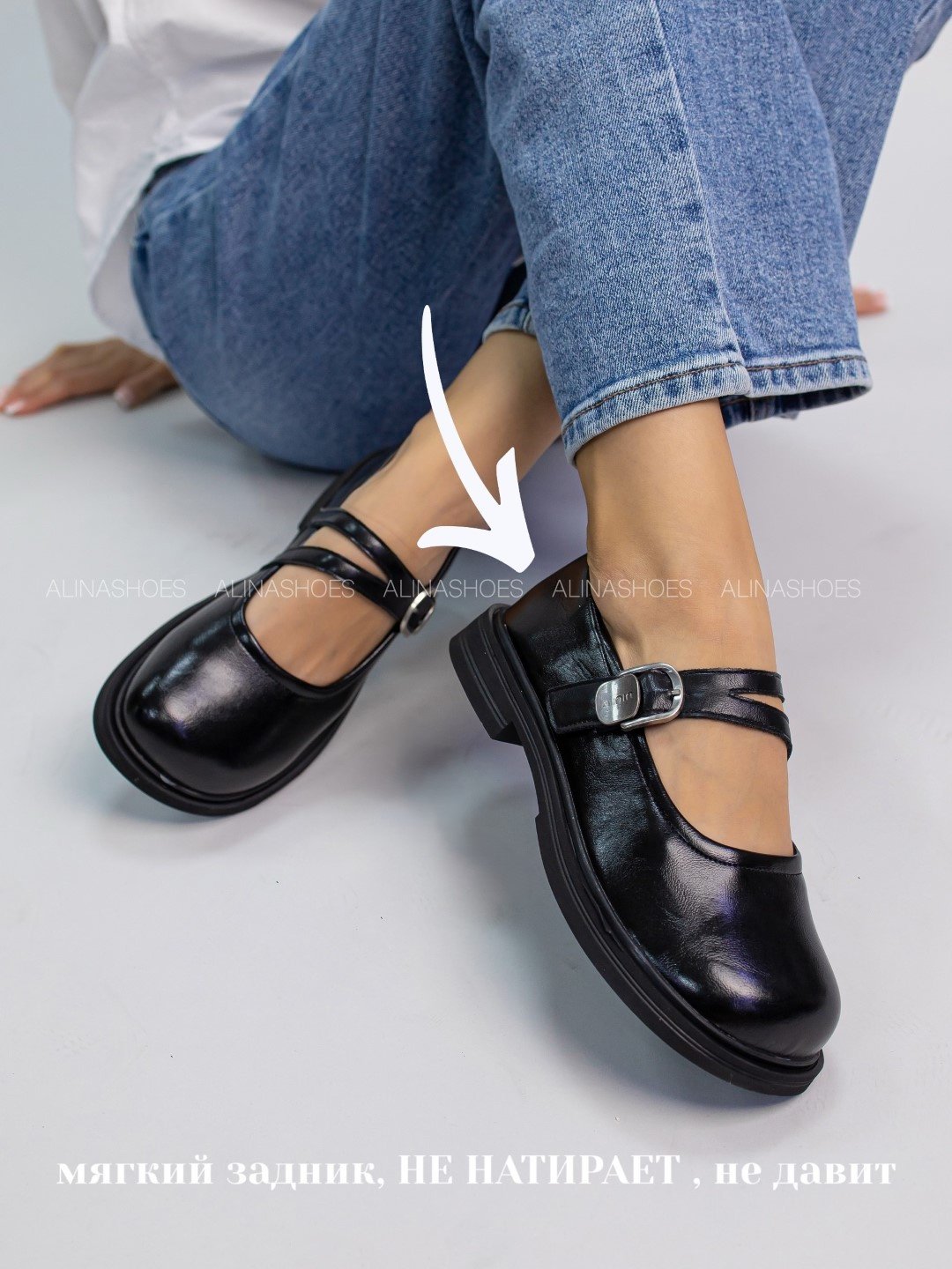 Лоферы alinashoes black 39