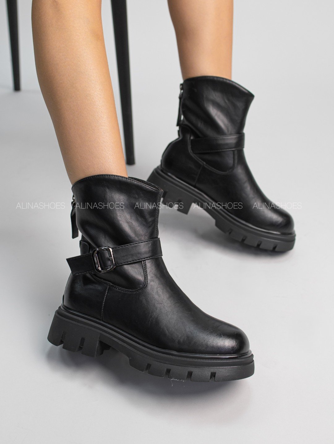 Ботинки alinashoes black 36 купить,NaN