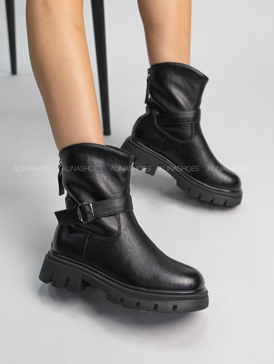 Ботинки alinashoes black 36 купить,NaN
