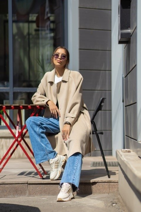 Пальто alinashoes коричневый купить,NaN