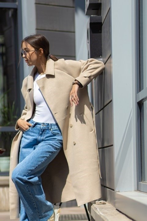 Пальто alinashoes коричневый купить,NaN
