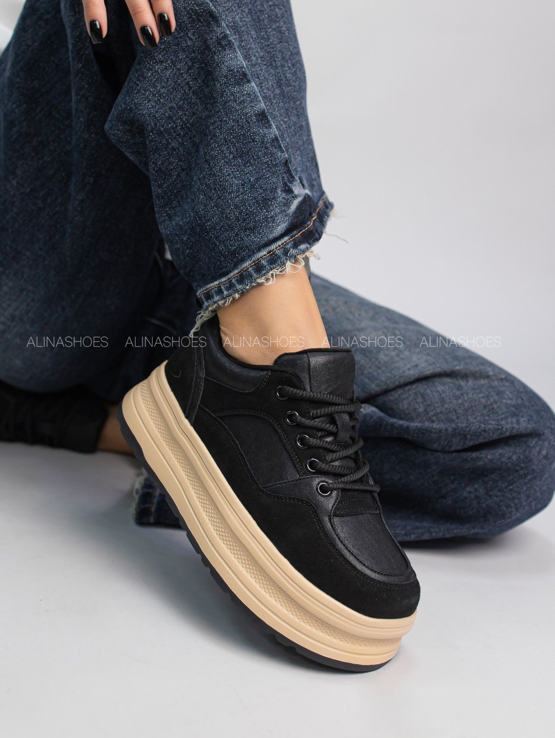 Кроссовки alinashoes кроссовки черный купить,NaN
