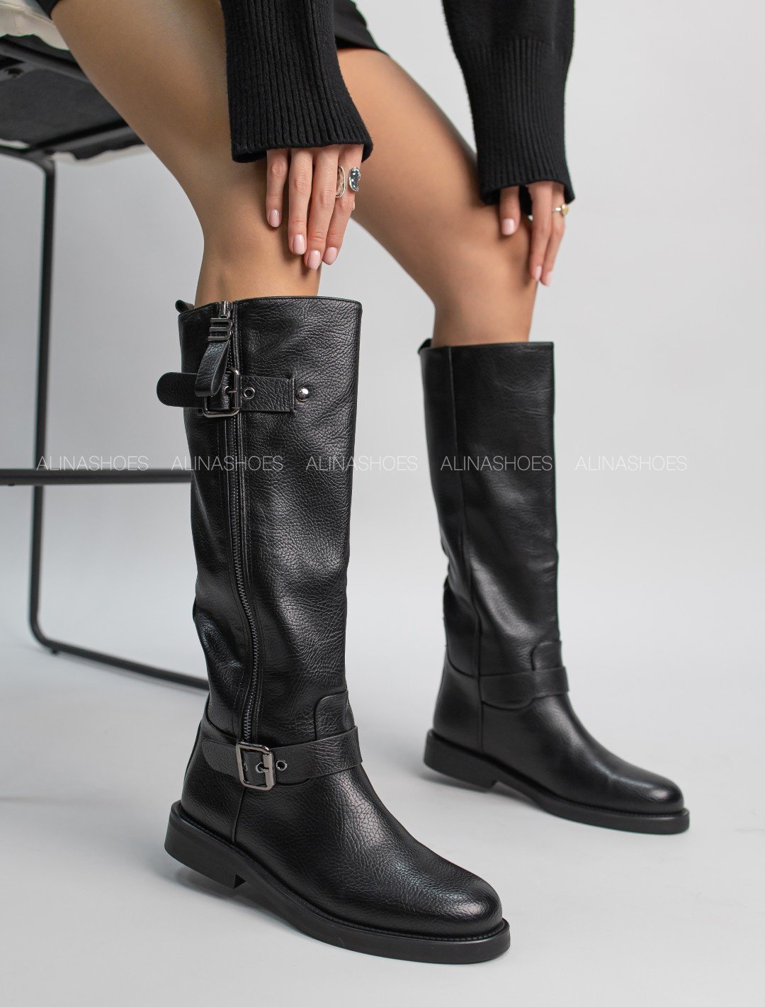 Сапоги alinashoes black 39 купить,NaN