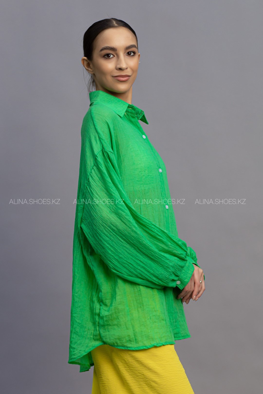 Рубашка alinashoes зеленый купить,NaN