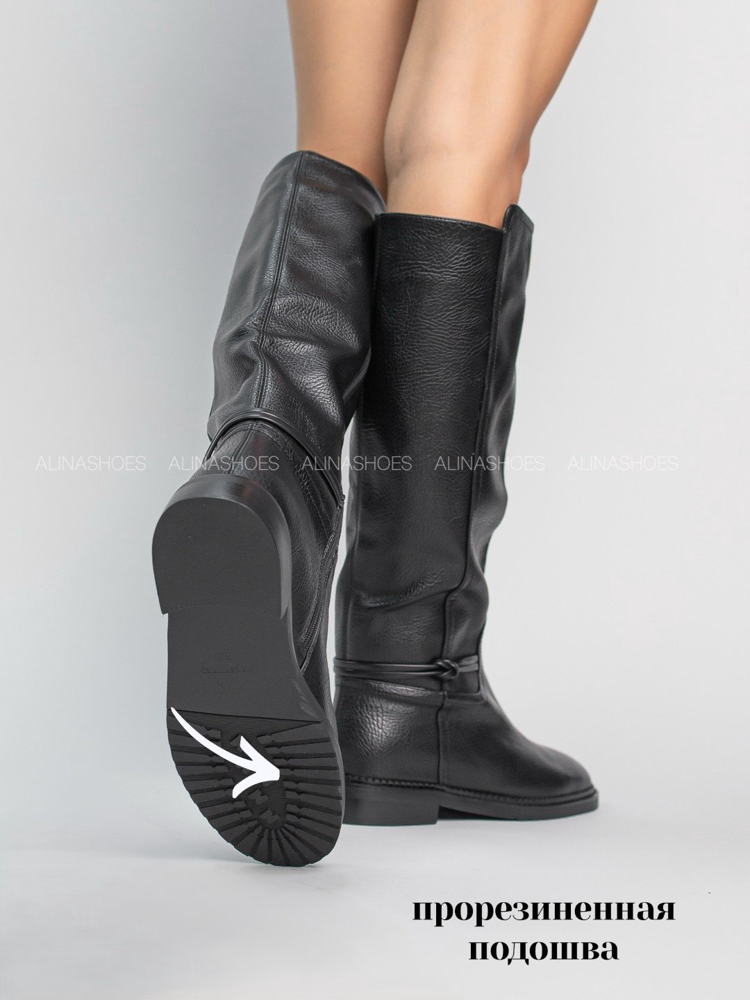 Сапоги alinashoes black 39 купить,NaN