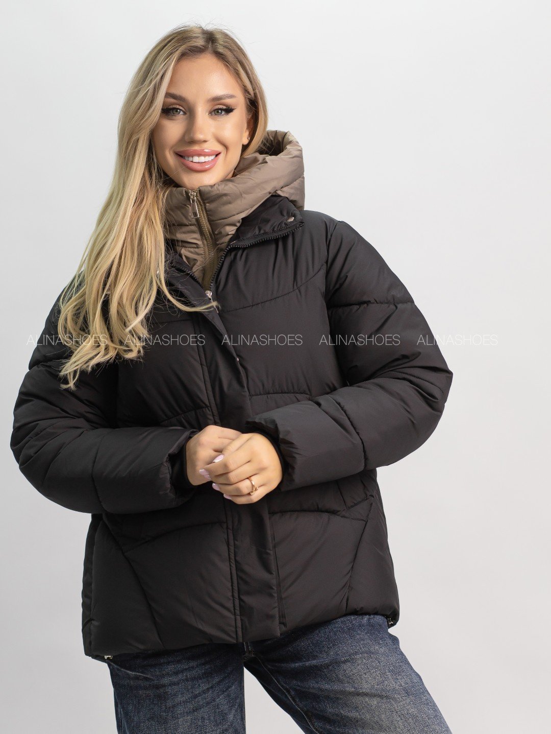 Зимняя куртка alinashoes черный купить,NaN