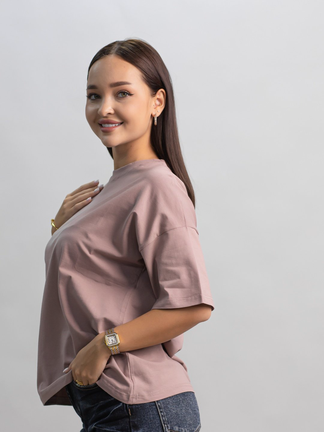 Футболка alinashoes без принта бежевая one size купить,NaN
