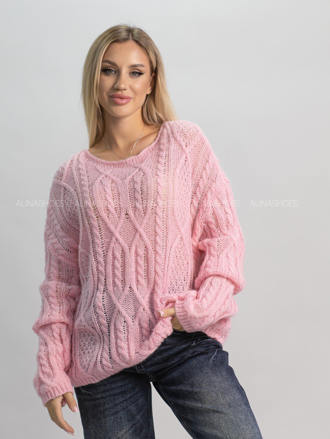 Джемпер alinashoes розовый купить,NaN