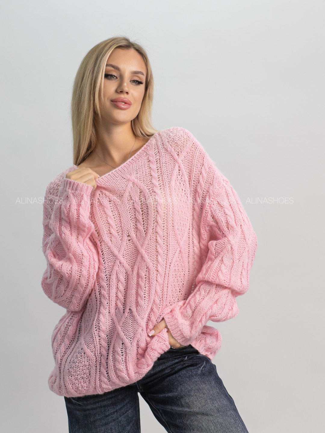 Джемпер alinashoes розовый купить,NaN