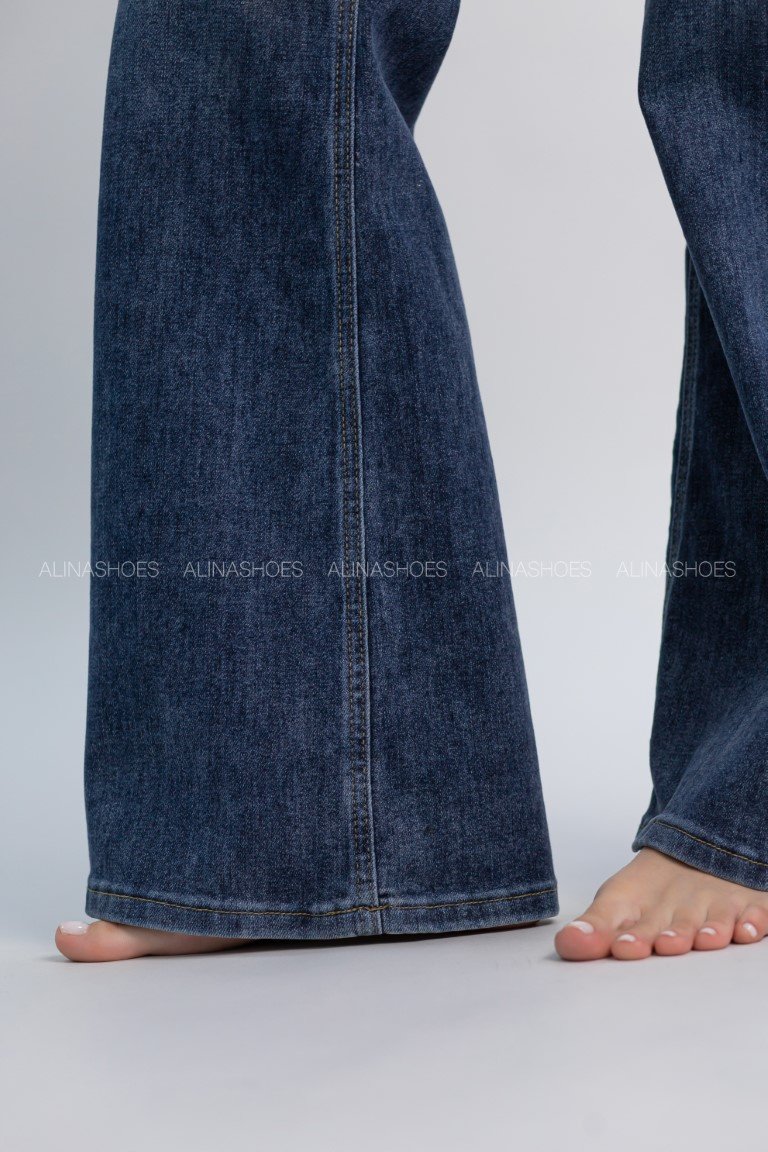 Джинсы прямые alinashoes синий купить,NaN