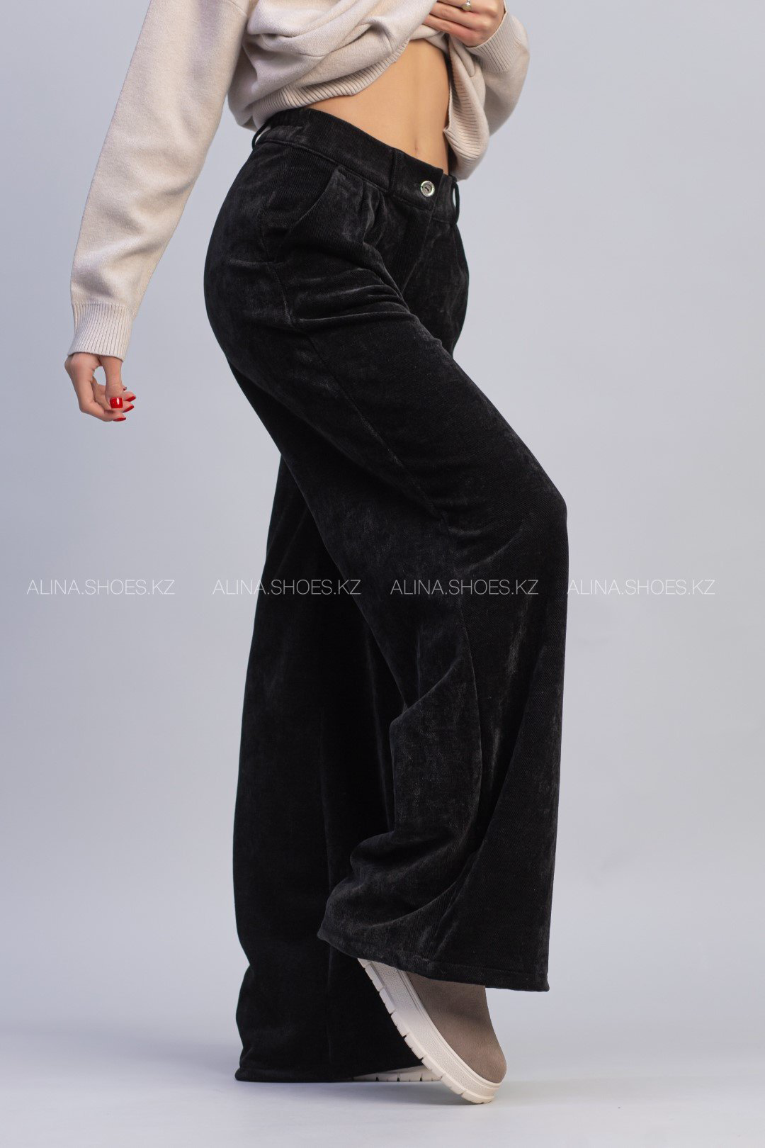 Повседневные брюки alinashoes черный купить,NaN
