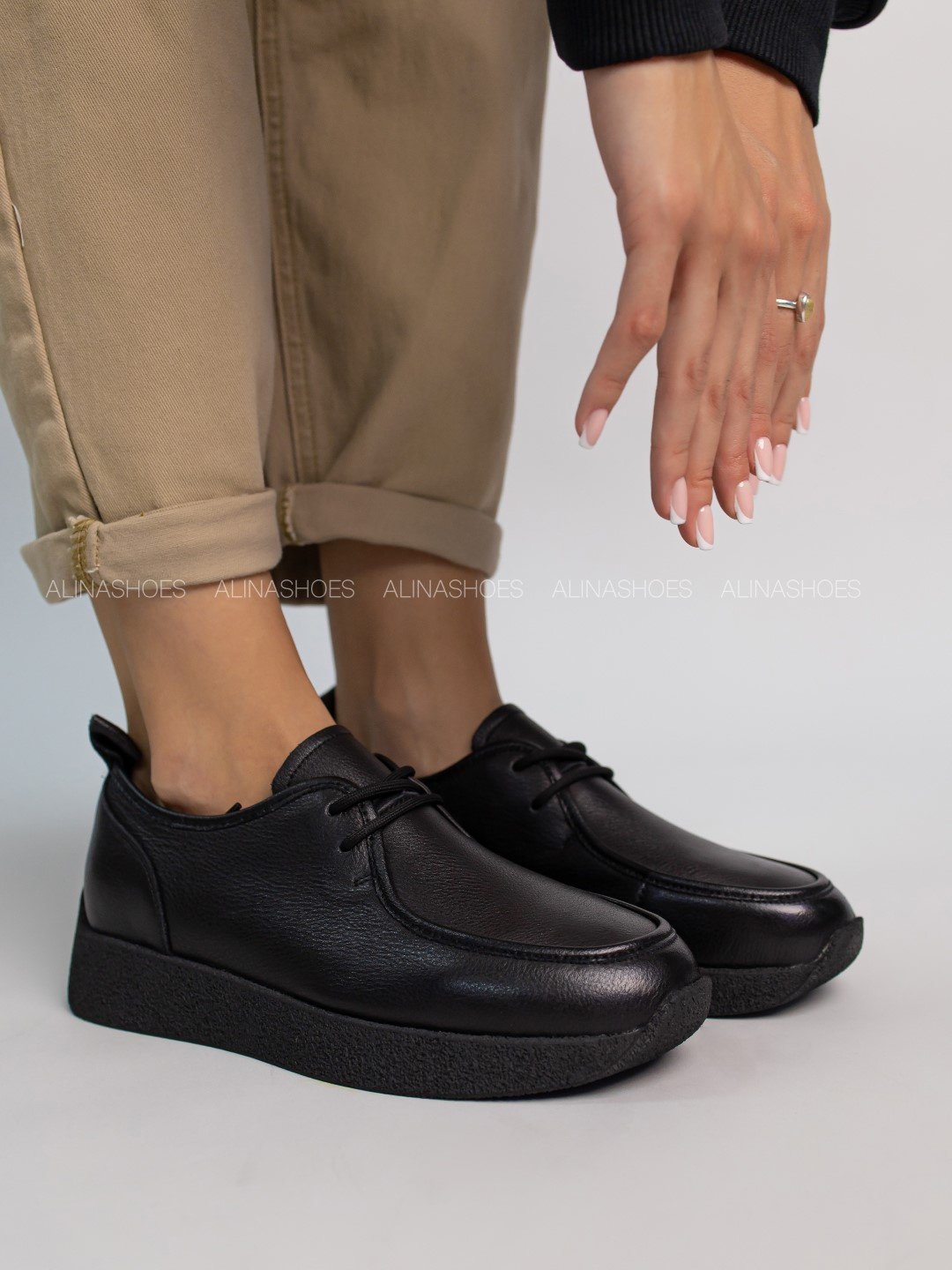 Лоферы alinashoes black 39 купить,NaN