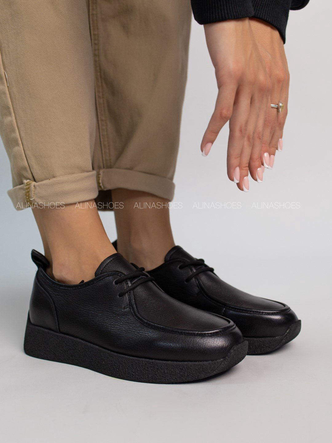 Лоферы alinashoes black 39 купить,NaN
