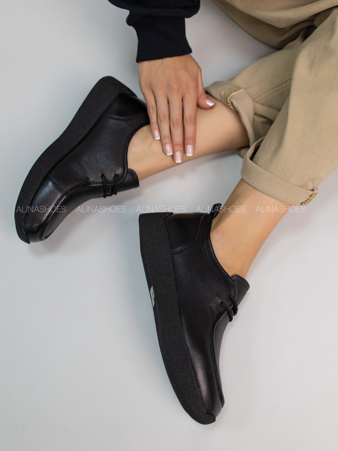 Лоферы alinashoes black 39 купить,NaN
