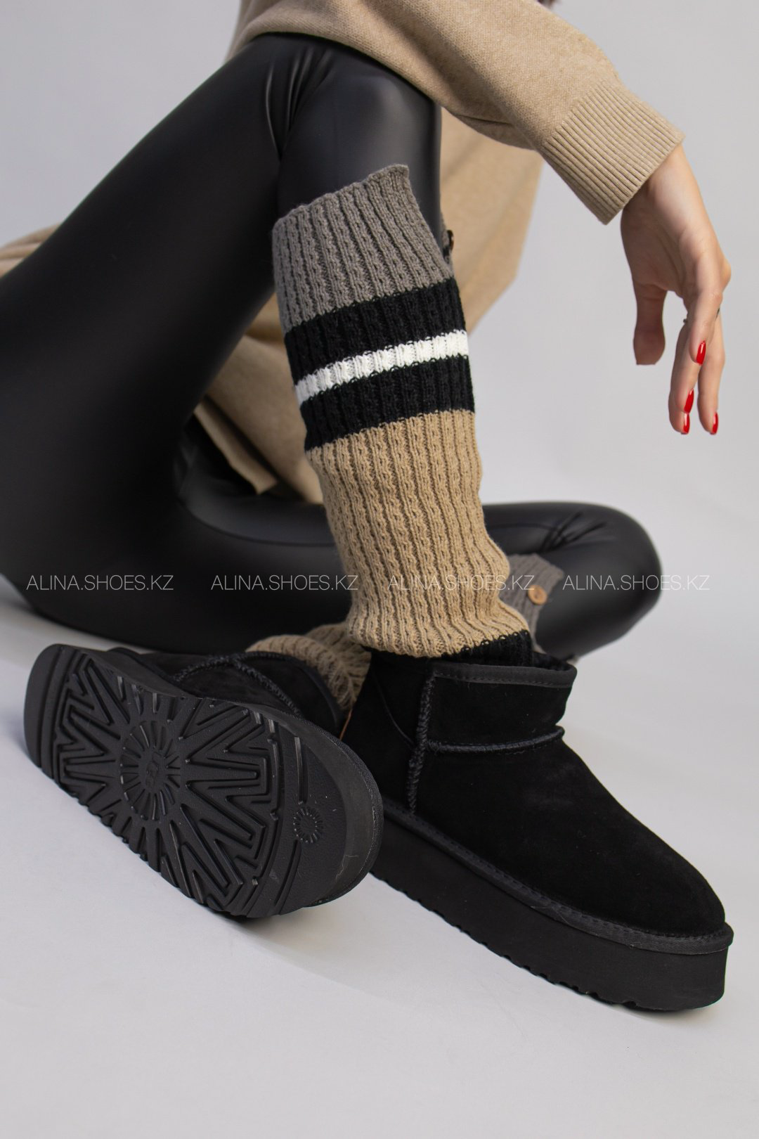 Угги alinashoes черный купить,NaN