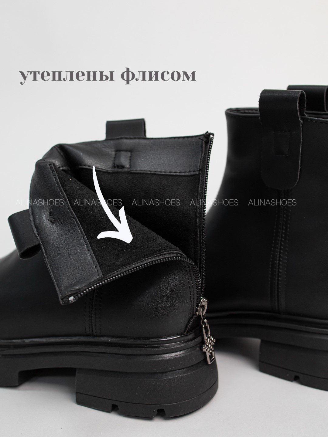 Ботинки alinashoes black 40 купить,NaN
