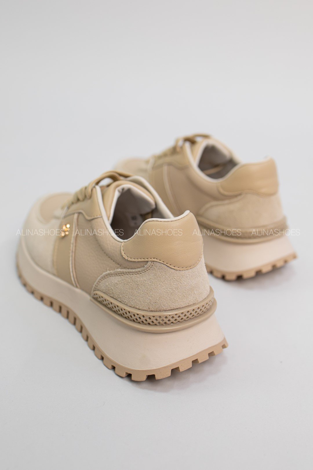 Кроссовки alinashoes бежевый купить,NaN