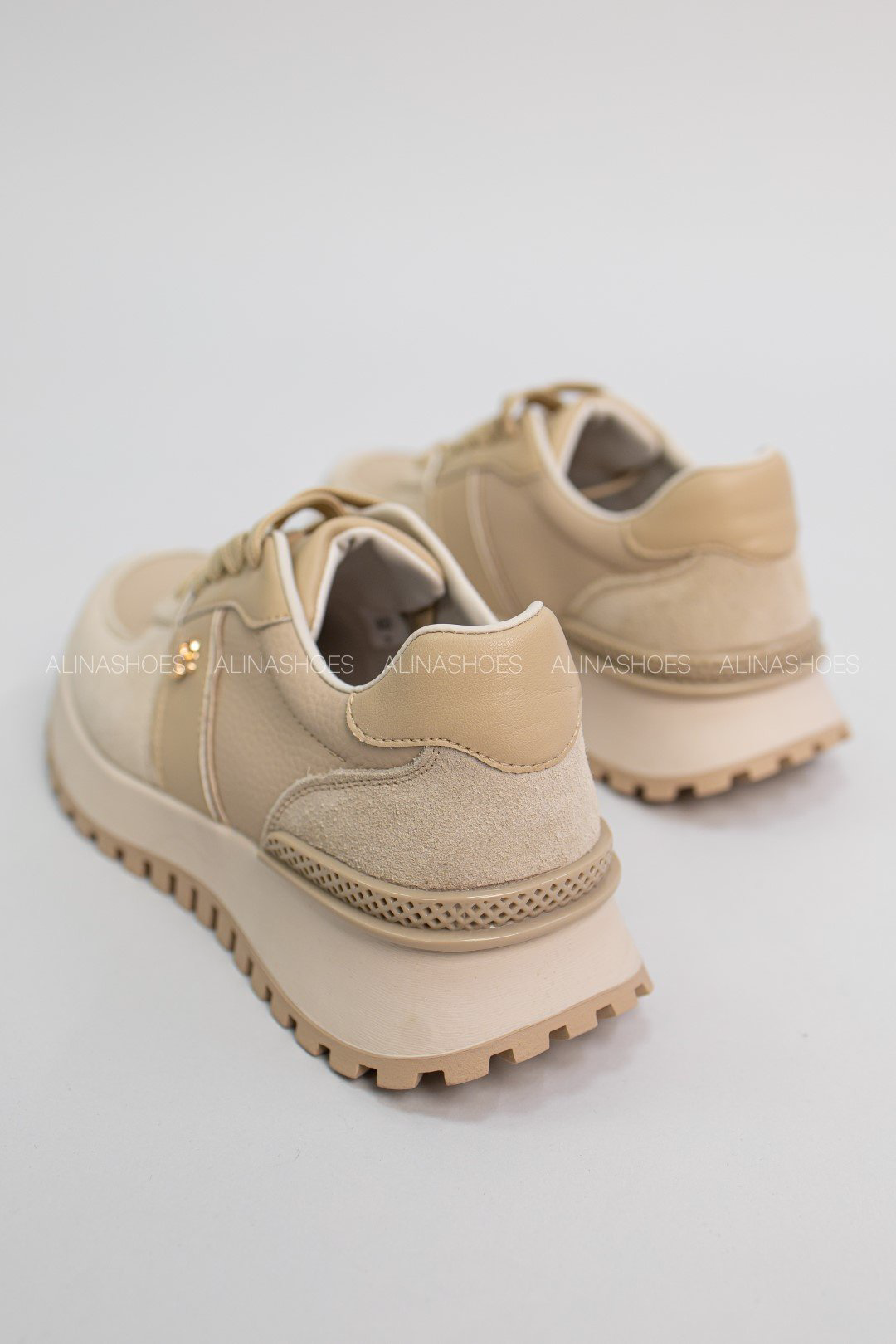 Кроссовки alinashoes бежевый купить,NaN