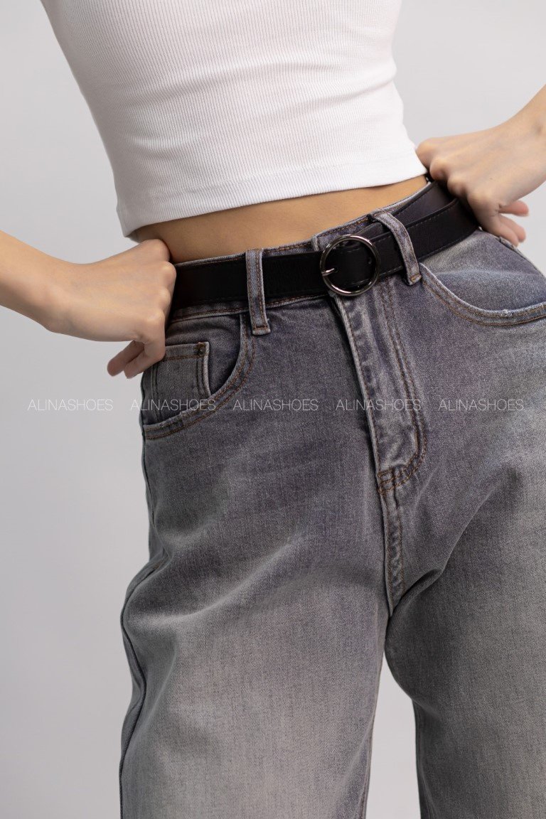Джинсы прямые alinashoes серый купить,NaN