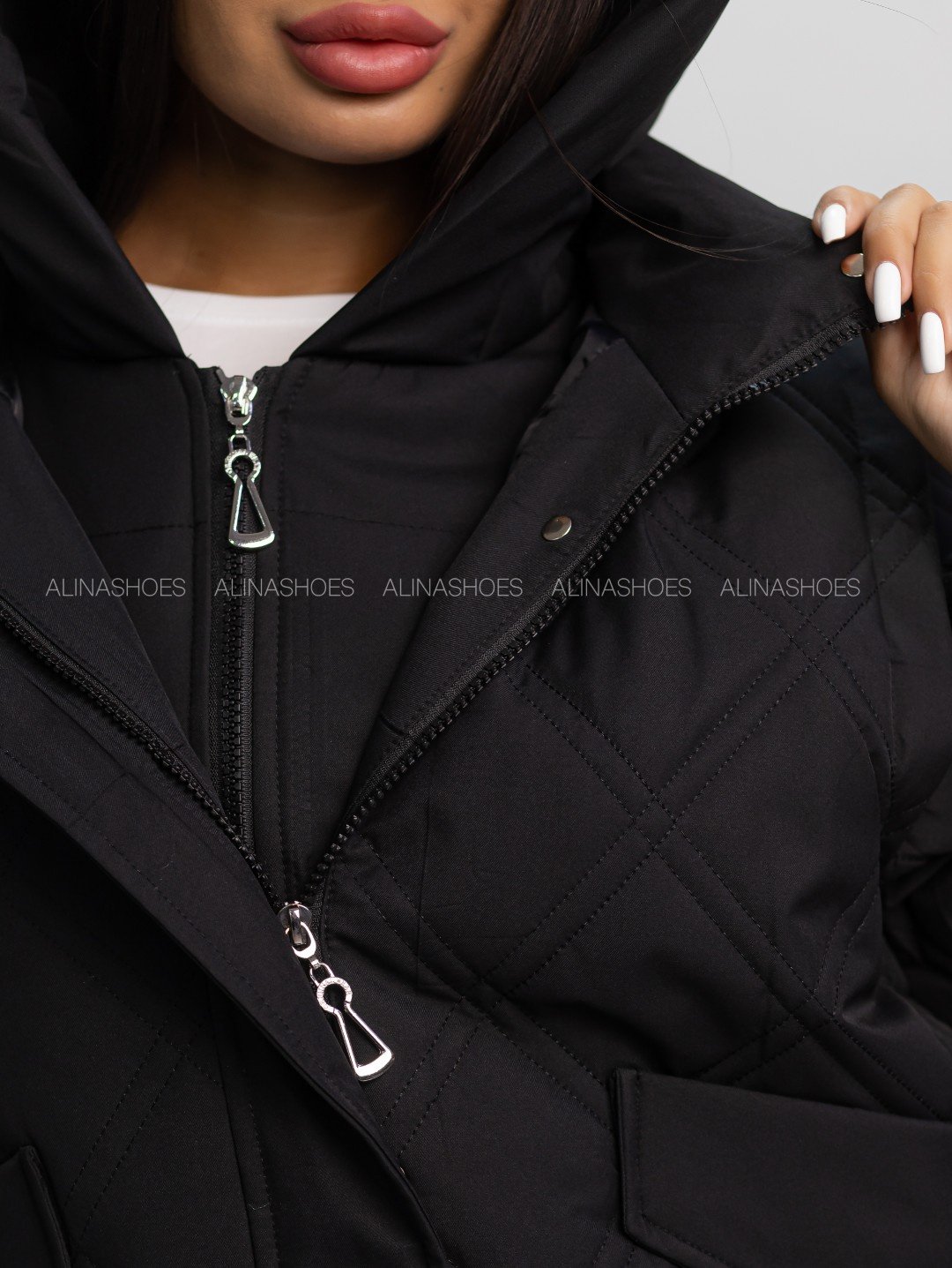 Демисезонная куртка alinashoes черный купить,NaN