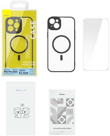 Чехол Baseus для Apple iPhone 14 Pro черный купить,0