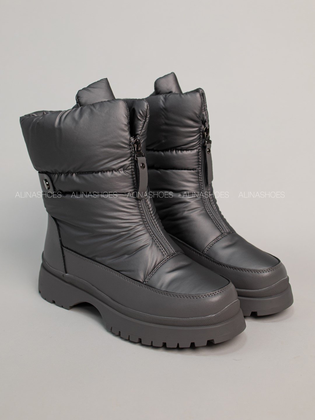 Дутики alinashoes серый купить,NaN