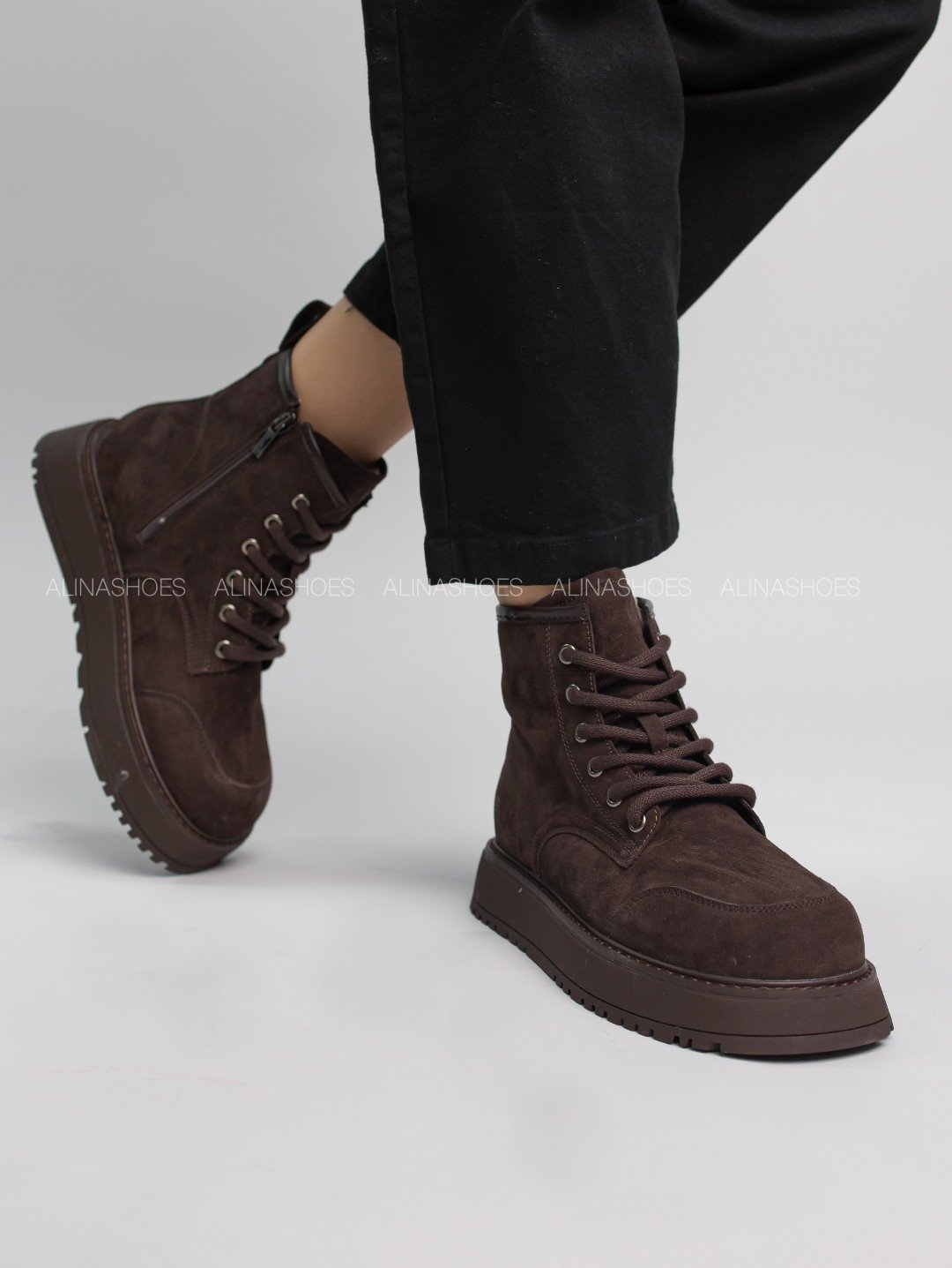 Ботинки alinashoes brown 39 купить,NaN