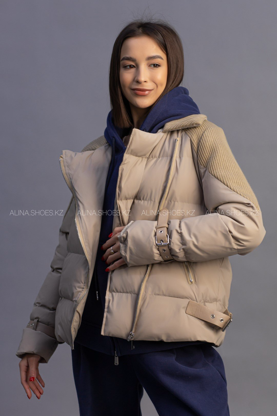 Зимняя куртка alinashoes бежевый купить,NaN