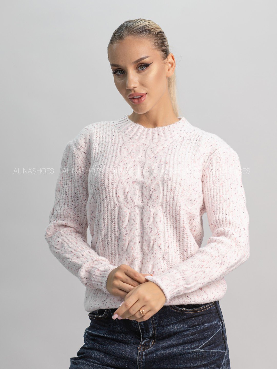 Джемпер alinashoes розовый купить,NaN