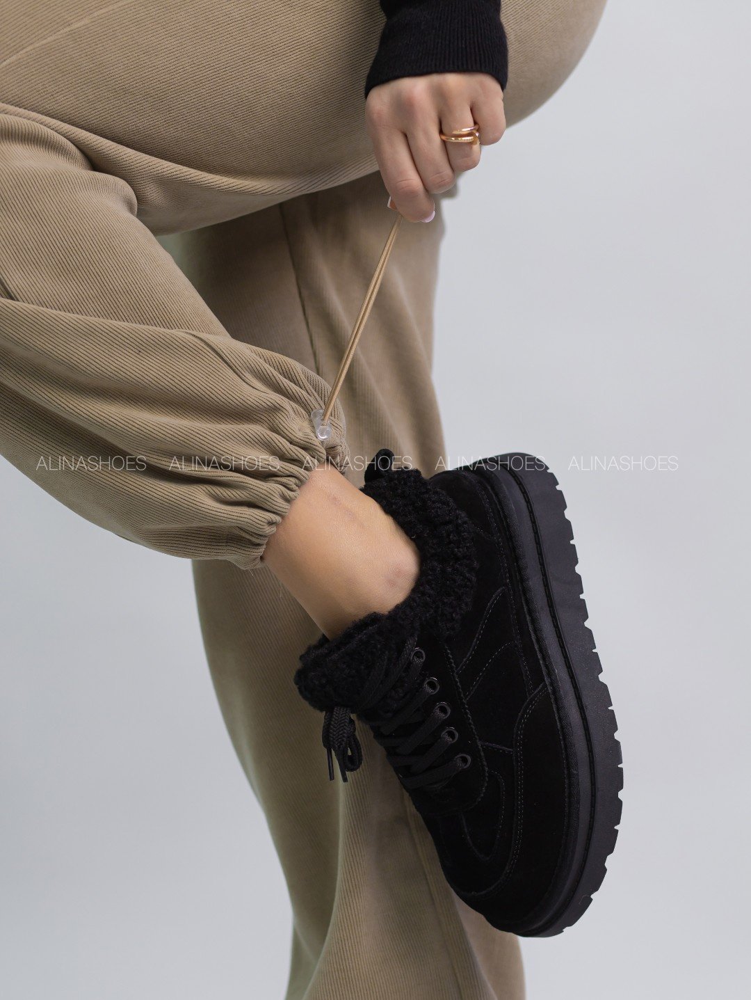 Повседневные брюки alinashoes бежевый купить,NaN