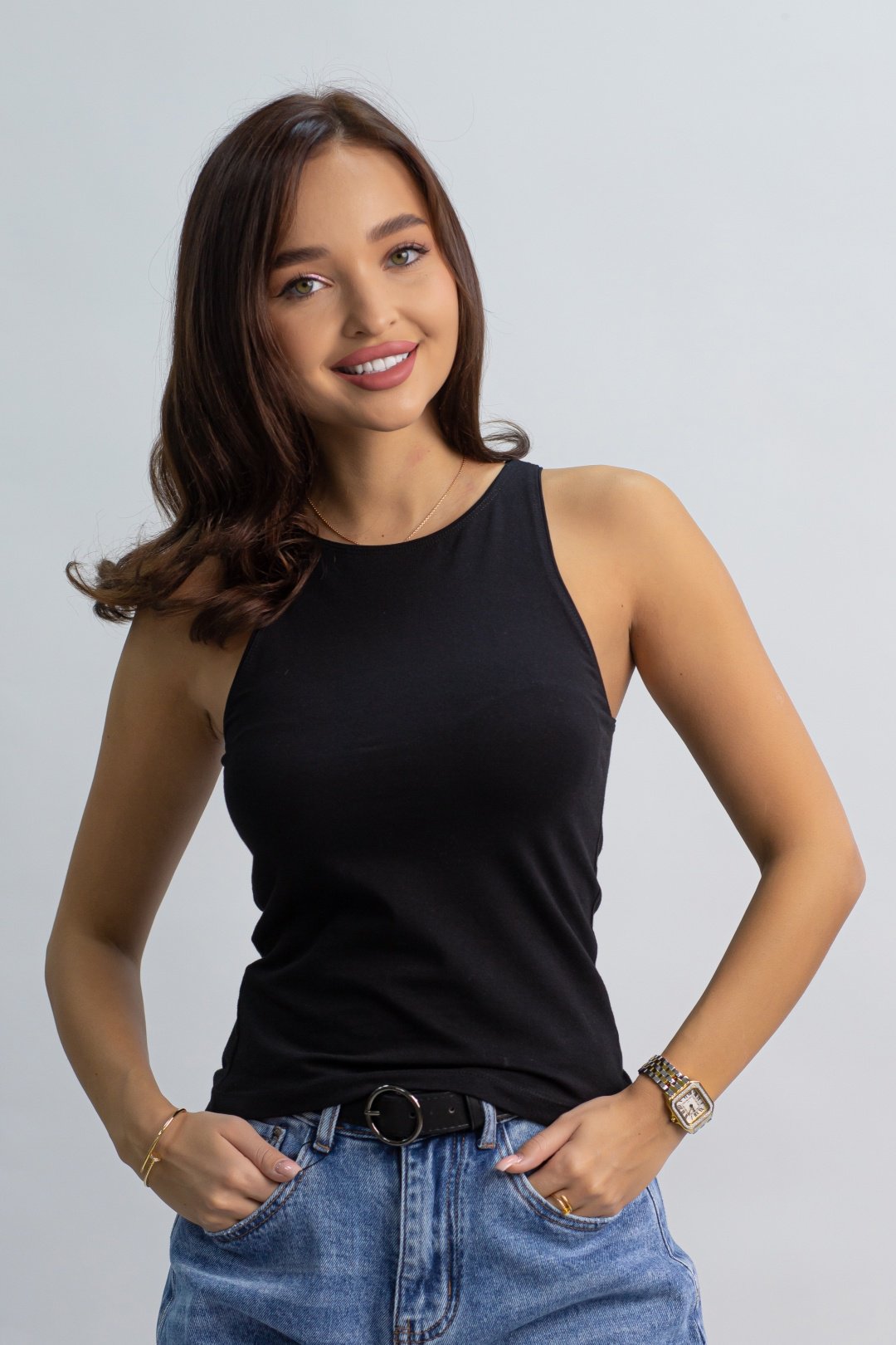 Майка alinashoes черная S купить,NaN