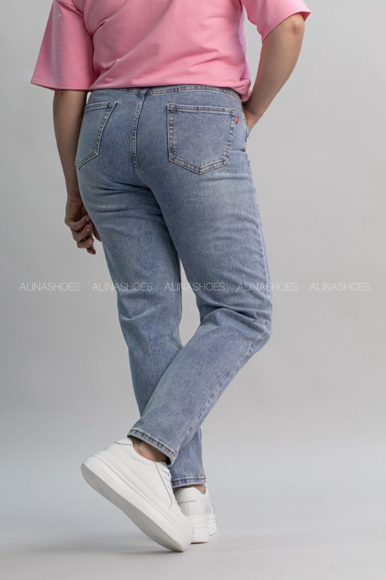 Джинсы зауженные alinashoes голубой купить,NaN