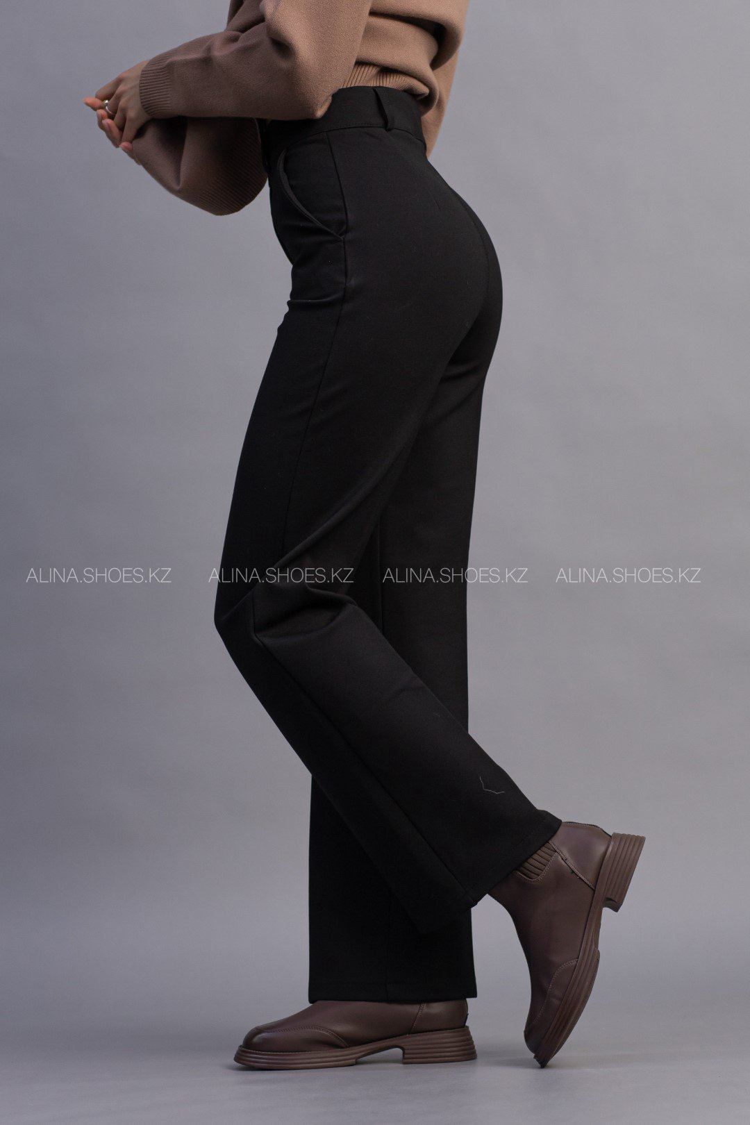 Повседневные брюки alinashoes черный купить,NaN