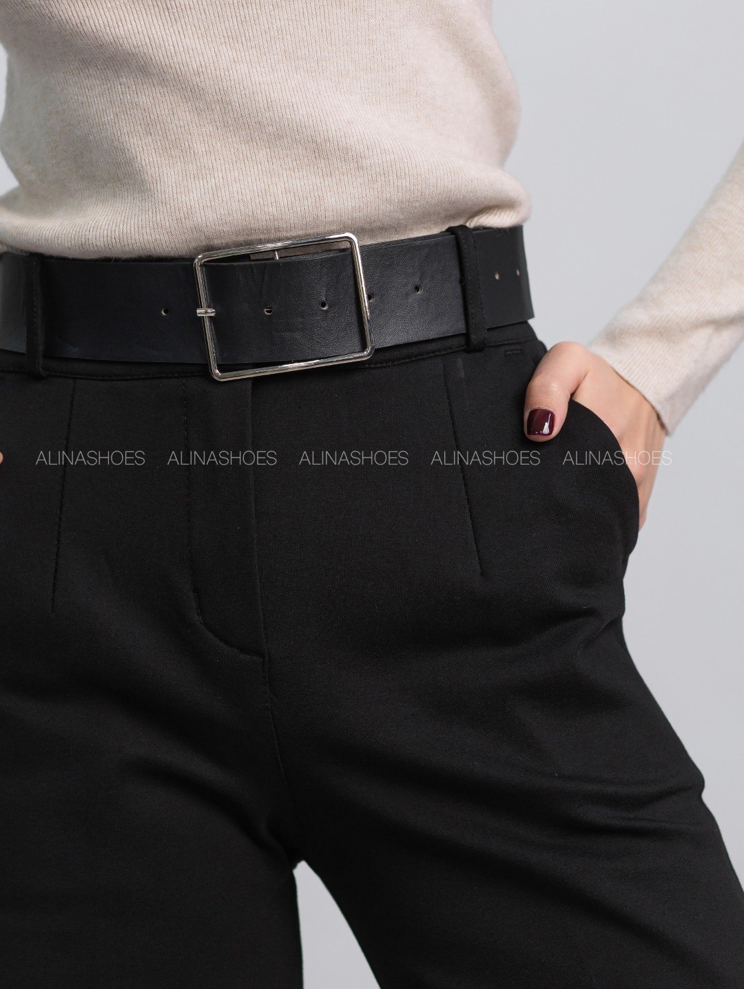 Повседневные брюки alinashoes черный купить,NaN