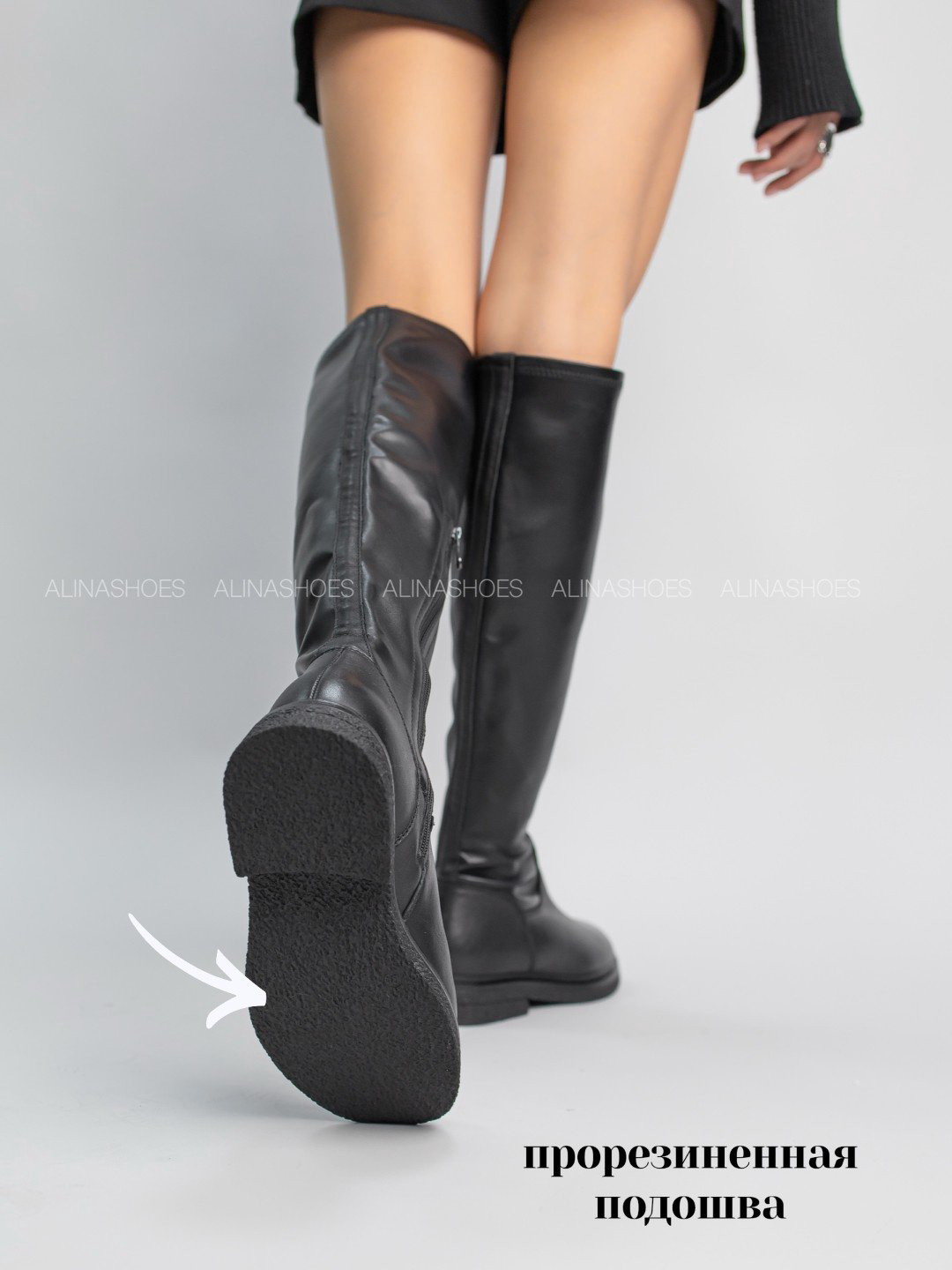 Сапоги alinashoes black 40 купить,NaN