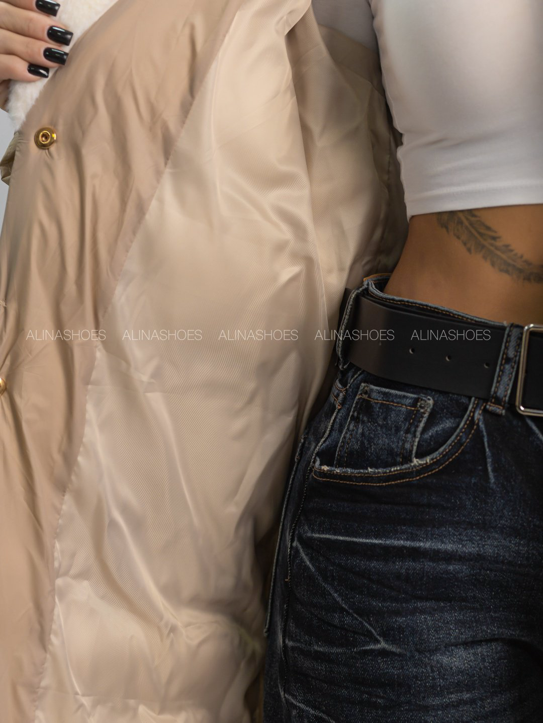 Демисезонная куртка alinashoes бежевый купить,NaN