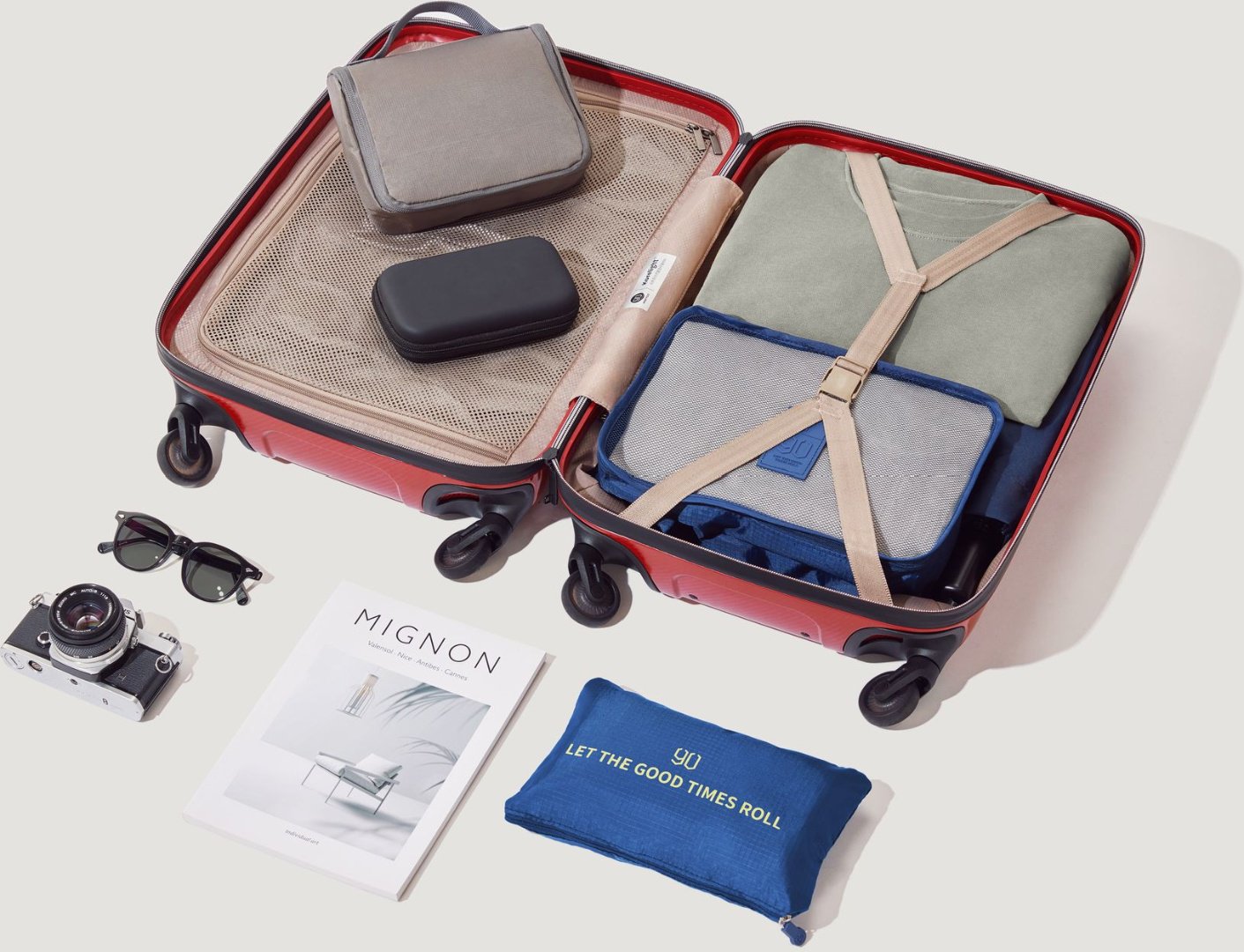 Чемодан Xiaomi Ninetygo Ultralight Luggage 20'' красный купить,NaN