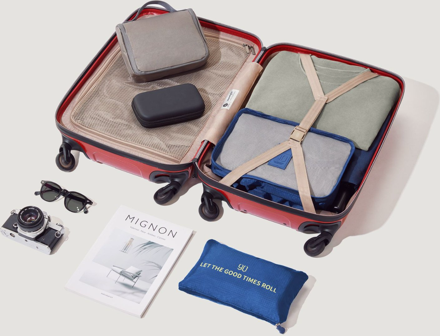 Чемодан Xiaomi Ninetygo Ultralight Luggage 20'' красный купить,NaN