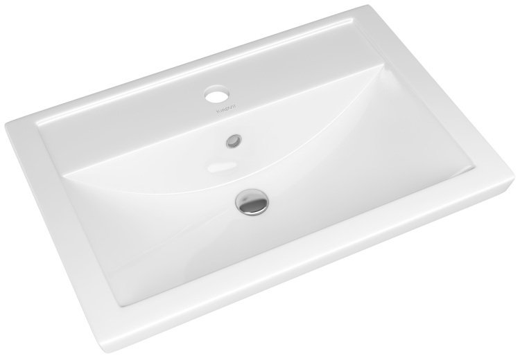 Тумба с раковиной Ларго 2 70 Sanflor подвесная. Швейцарский вяз/белый