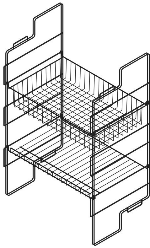 Этажерка универсальная Sanflor П20870 48x58x68 см, металл купить,NaN