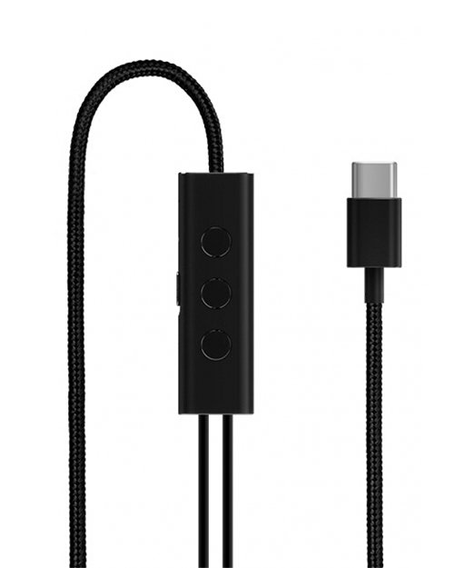 Наушники Xiaomi Mi in-earphone Noise Reduction Type-C черные купить,NaN